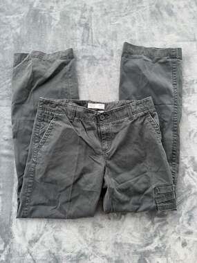 Old Navy Mid-Rise Cargo Pants Women's Charcoal Grey